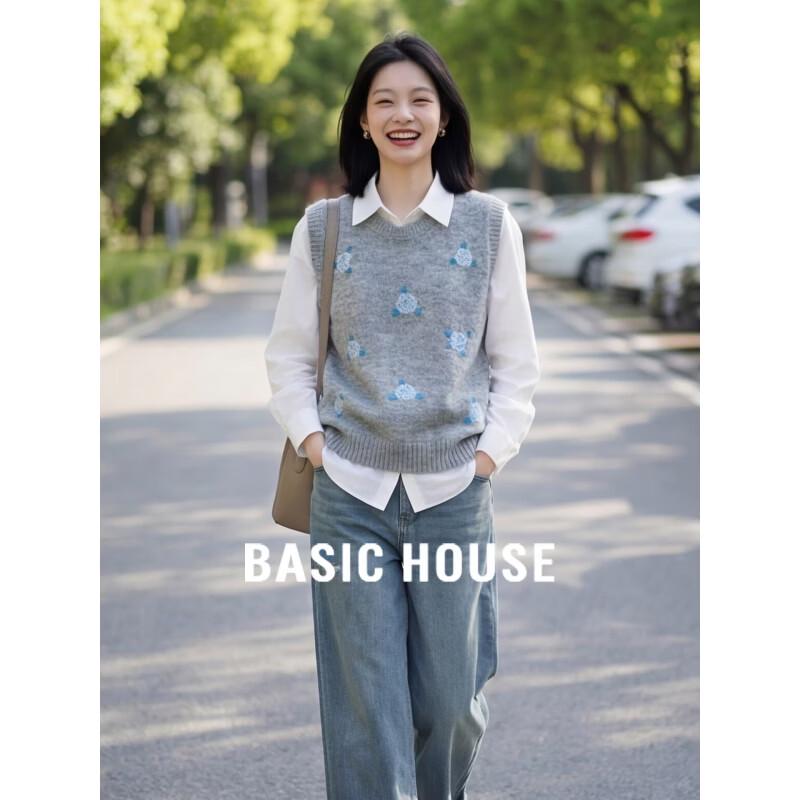 Базовый женский жилет Basic House из ретро-жаккарда XL