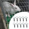 100x Käfigtür Federhaken Federkäfig Riegel Schlösser Stabile Metall Stahlringe für Eichhörnchen Chinchilla Lebensräume Häuser Gehege