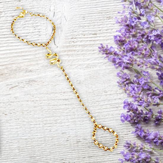 Рабский браслет Змея Женский дизайн Регулируемый браслет на безымянный палец