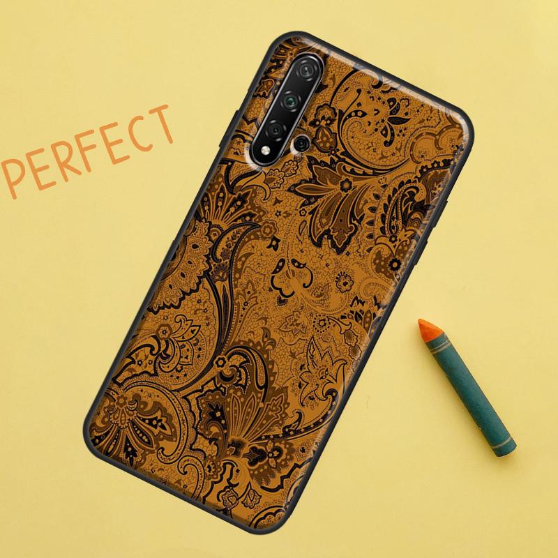 Batik Pattern For Huawei Nova Y91 Y70 Y72 Y73 Y60 Y90 Y61 8i 7i 11i 12i 12s 9 10 SE P20 P30 P40 Lite Case