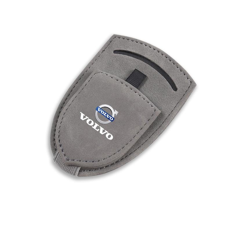 Car Sun Visor Glasses Box Sunglasses Clip Card Ticket Holder For Volvo XC90 V90 V60 XC60 V40 S80 S60 S90 C40 XC40 V70 XC70 C30 C