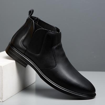 Classic Hot Sale Ανδρικές μπότες Chelsea Comfort Fashion Δερμάτινα μποτάκια Leisure Walk High Top Επαγγελματικά παπούτσια Επίσημο φόρεμα Botas