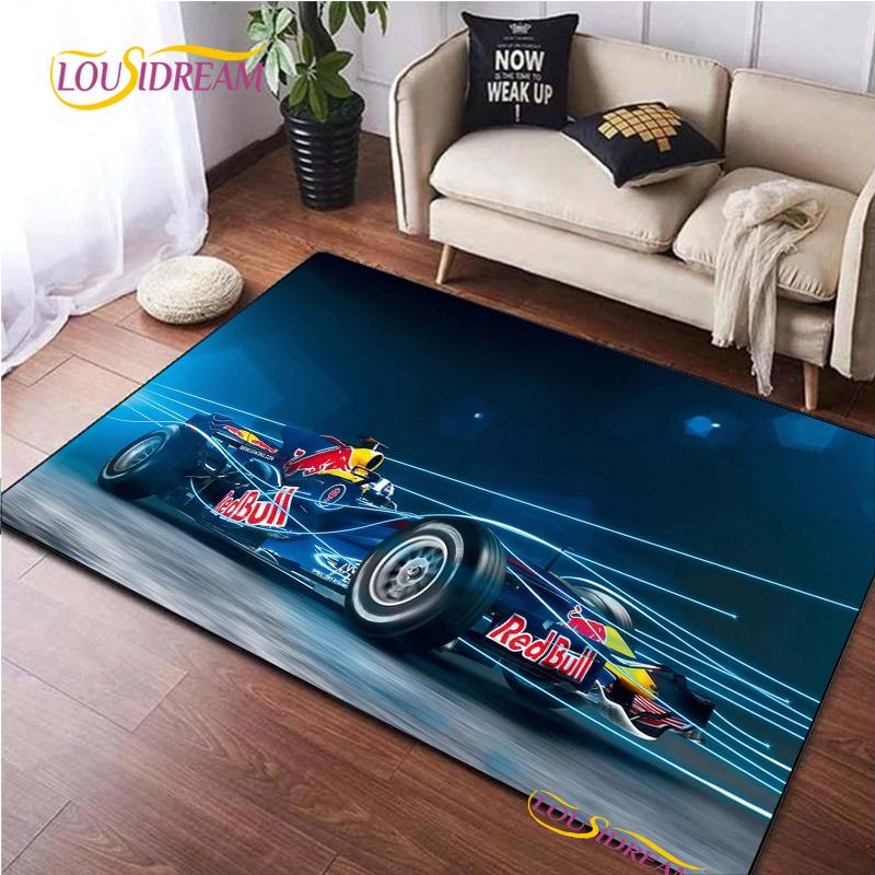 Racing Car Pattern Rug for Bedroom Living Room Carpet for Kitchen Floor Mats Home Decor Alfombra Kid Play Non-Slip Floor Pad Rug
