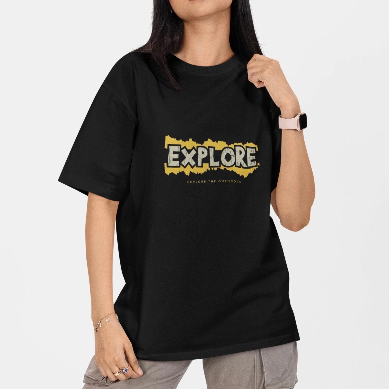 Explore The Outdoors T Shirt Adventure Hiking Camping Nature Tee XS