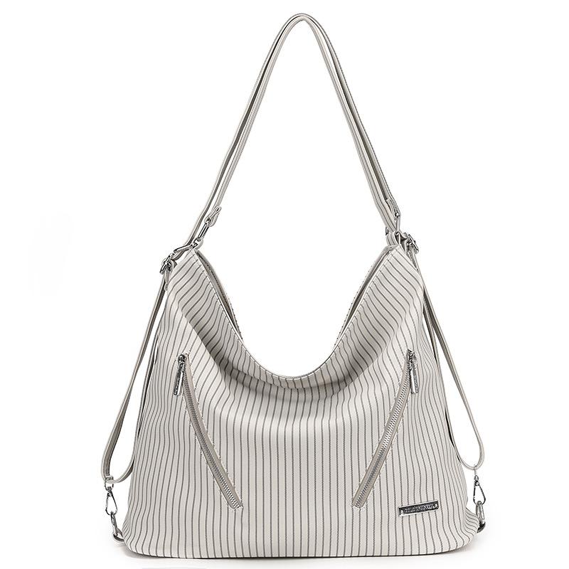 Niche Texture Soft Leather Large Capacity Backpack Casual Multi-functional Backpack Single Shoulder Messenger Bag
