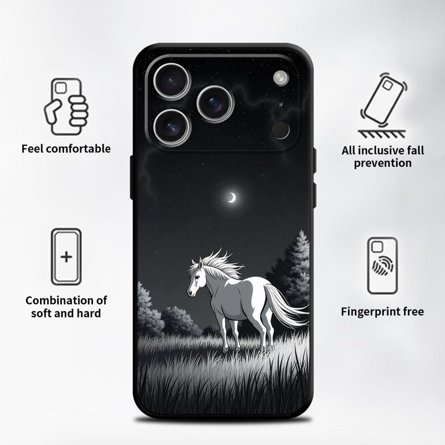 Case for Apple iPhone 17 Pro Max 15 Pro 7 8 12 11 Air 13 14 16 XR XS MAX Funda Phone Cover Sky Horse