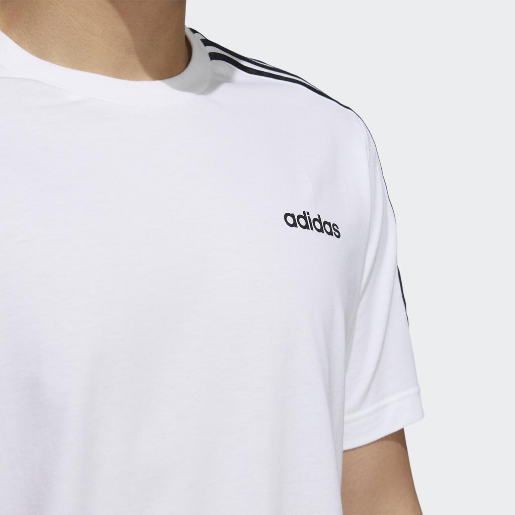 adidas Neo M Ce 3s Tee Stripe Sports Round Neck Short Sleeve White Men's H14184
