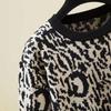 Round Neck Bottoming Simplicity Pullovers Loose Leopard T-Shirts Patchwork Office Lady Fashion Women's Clothing Spring Autumn