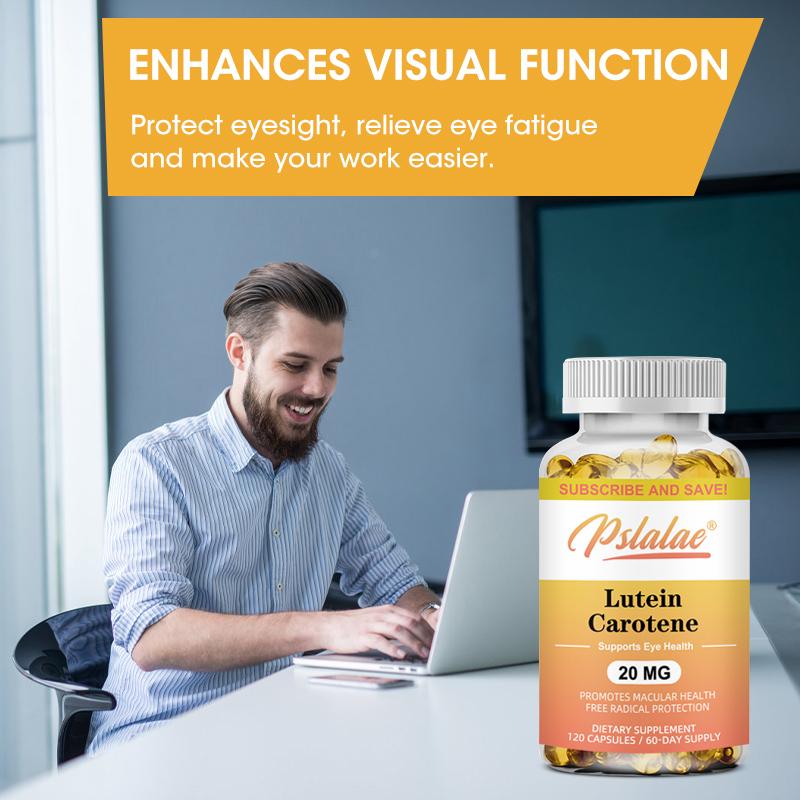 High-quality lutein capsules with carotene; suitable for men and women; nutritional supplement.