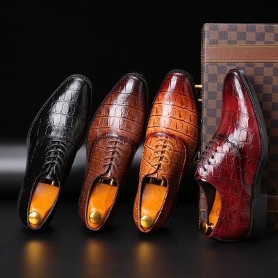 Spring New Business Casual Dress Shoes Leather Shoes Men's British Casual Men's Shoes Foreign Trade Large Size