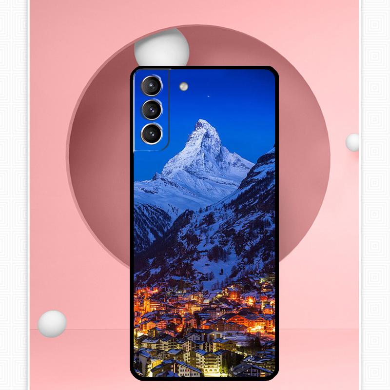 Церматт Маттерхорн Швейцарский горный чехол для Samsung Galaxy S25 Ultra S20 S21 S22 S23 S24 Plus S9 S10 S24 FE S25 FE Чехол Funda Galaxy S22