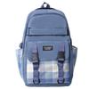 IELGY japanese plaid backpack female class simple casual girl large-capacity high-quality zipper schoolbag