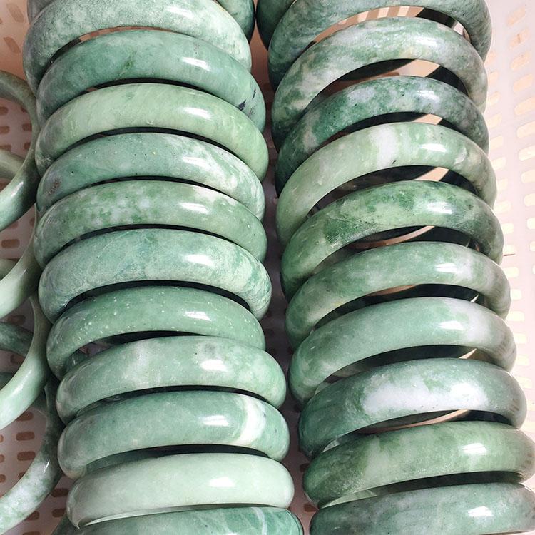 Women's Fashion Bracelet Bangle Green Natural Stone Jade Real Jade Jewelry