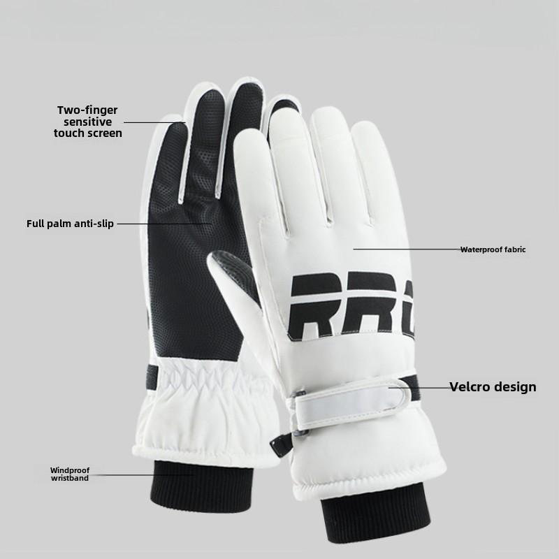 Non Slip Touch Ski Gloves Waterproof Warm Winter Sports Gloves Men's and Women's Gloves Snowboard Accessories