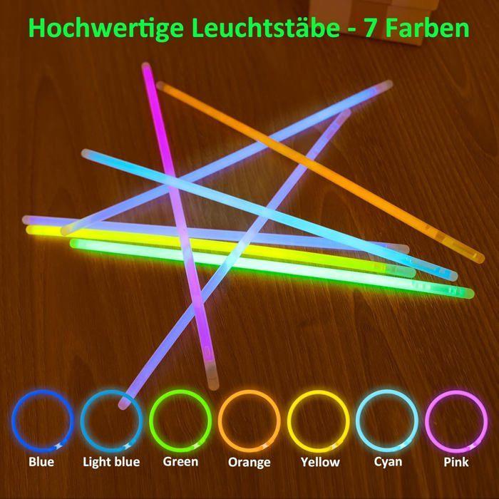 Bracelets lumineux Bracelets Lumineux Fluo 100 pièces - Multicolores festifs