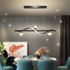 Modern minimalist restaurant chandelier remote dimmable Nordic creative LED chandelier living room lighting home decoration