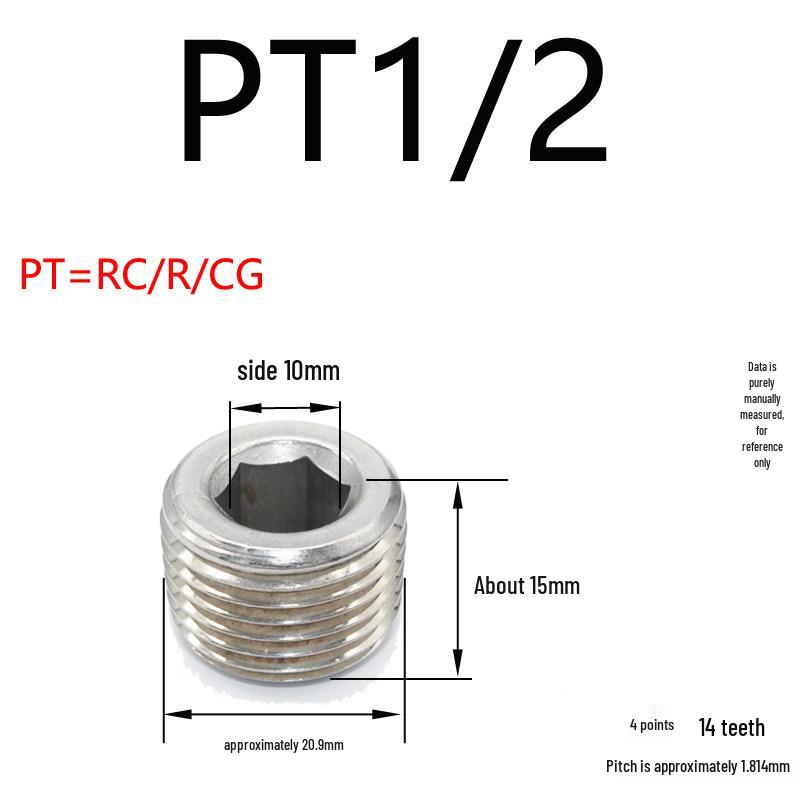 Plastic Mold Stainless Steel Tapered Throat Hex Socket Screw Plug