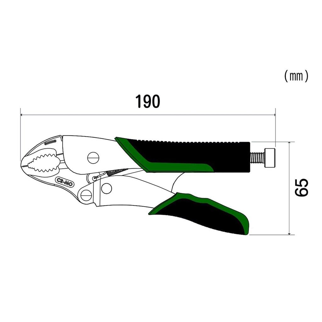 [ENGINEER] Nejisaurus VP-2 Vise Saurus Large for 7-12mm PZ-65 Green