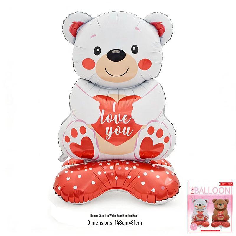 Trendy 40" & 65" Heart Foil Balloons for Valentine's, Proposals, Engagements & Weddings