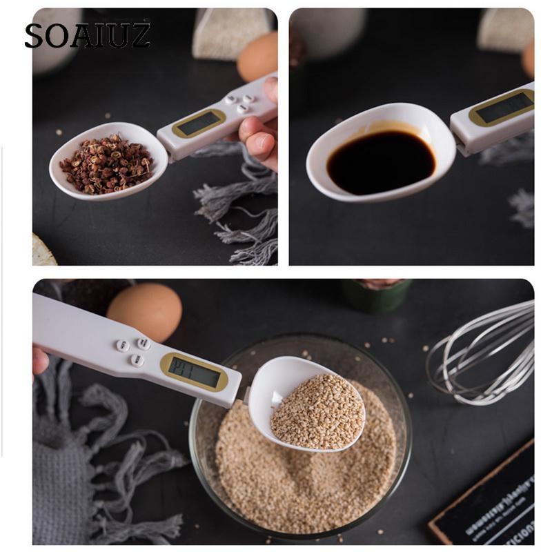 500g/0.1g Precise Digital Measuring Spoons Kitchen Spoon Gram Electronic Spoon With LCD Display Kitchen Scales for Cooking Baking Weighing