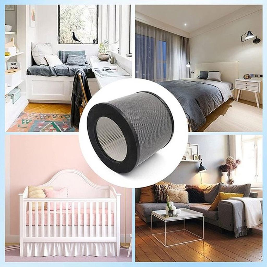 Replacement Air Purifier Filter Cartridge-Element for TaoTronics TT-AP006 High-Efficiency Activated Carbon Filtration 2x