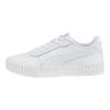 Puma  Carina 2.0 White Women Sneakers Silver 385849-02