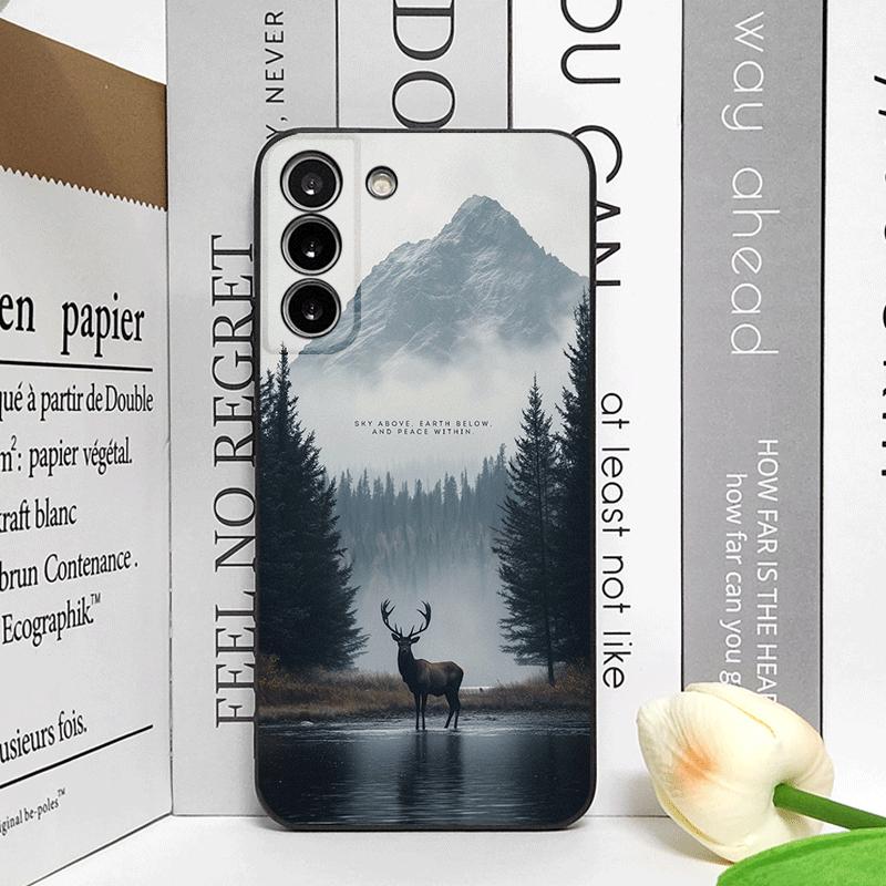 Vintage Forest Landscape Snow Mountain Scenery Phone Case for Motorola Moto Edge 50 Fusion 40 30 Neo G24 G75 G85 G84 G54 Covers