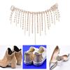 2 Stück Strass Quaste Kette DIY High Heels Schnallen Dekor DIY Kleidungsnähzubehör