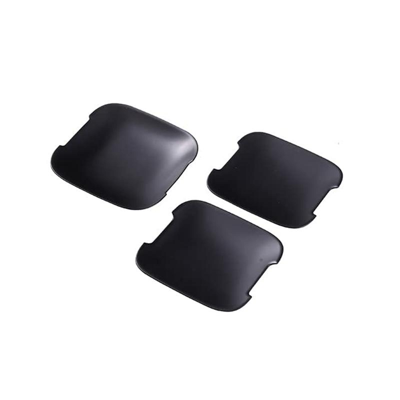 For Land Rover Defender - Car Outer Door Handles Cover Side Door Bowl Cap Trim Accessories , Matte Black Matte Black 3PCS