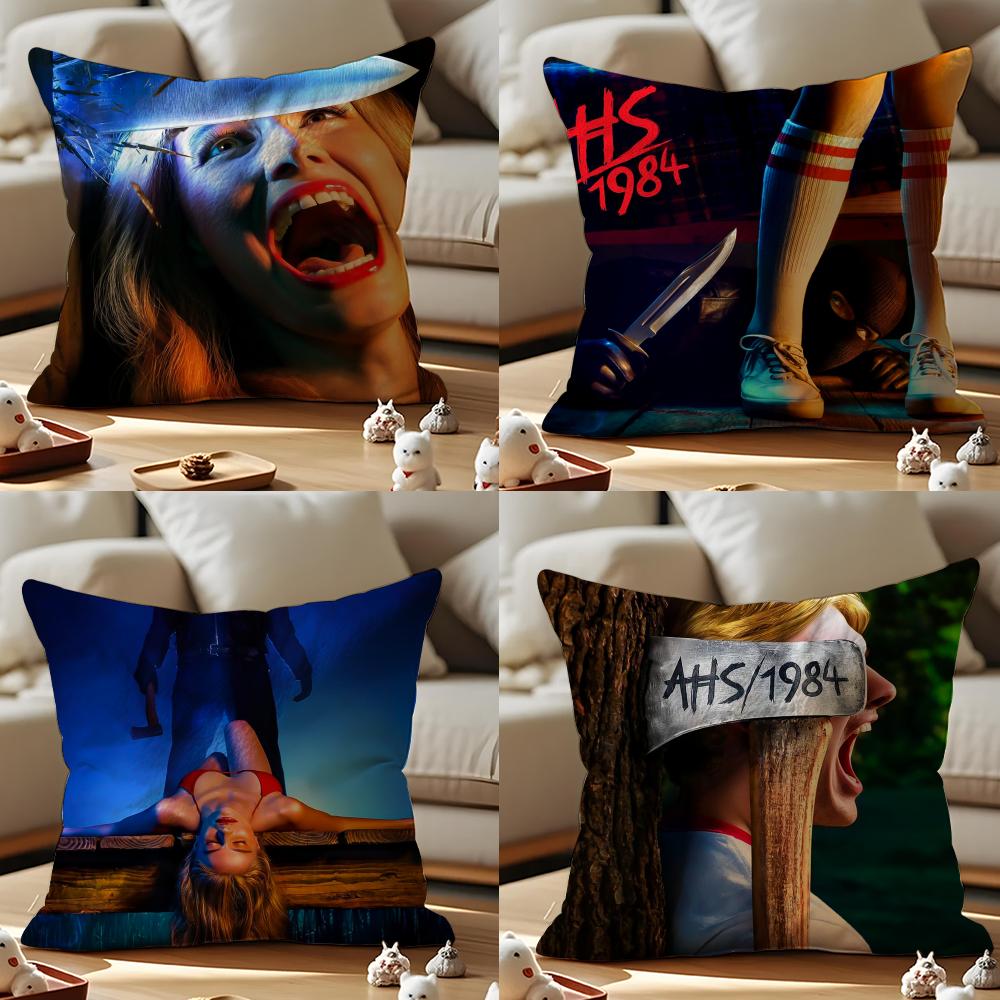 American Horror Story 1984 Cushion Cover Pattern Printed Pillowcase For Living Room Sofa Cushion Cover & Bedroom Decor