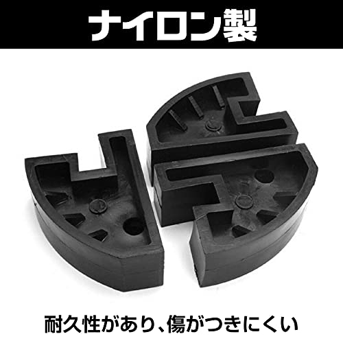 Fairy Tail Perlehjelper Dekkskift Dekkomlegger Perlebryter Aluminiumsfelgbeskytter Sett med 4 Nylon (Svart 4 stk)