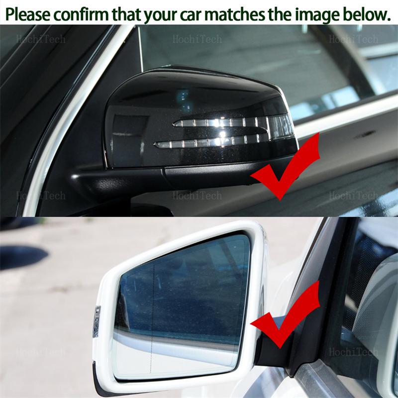 Side Heated Electric Angle Wing Mirror Glass For Mercedes-Benz GL ML GLE Class W164 W166 C292 Replacement