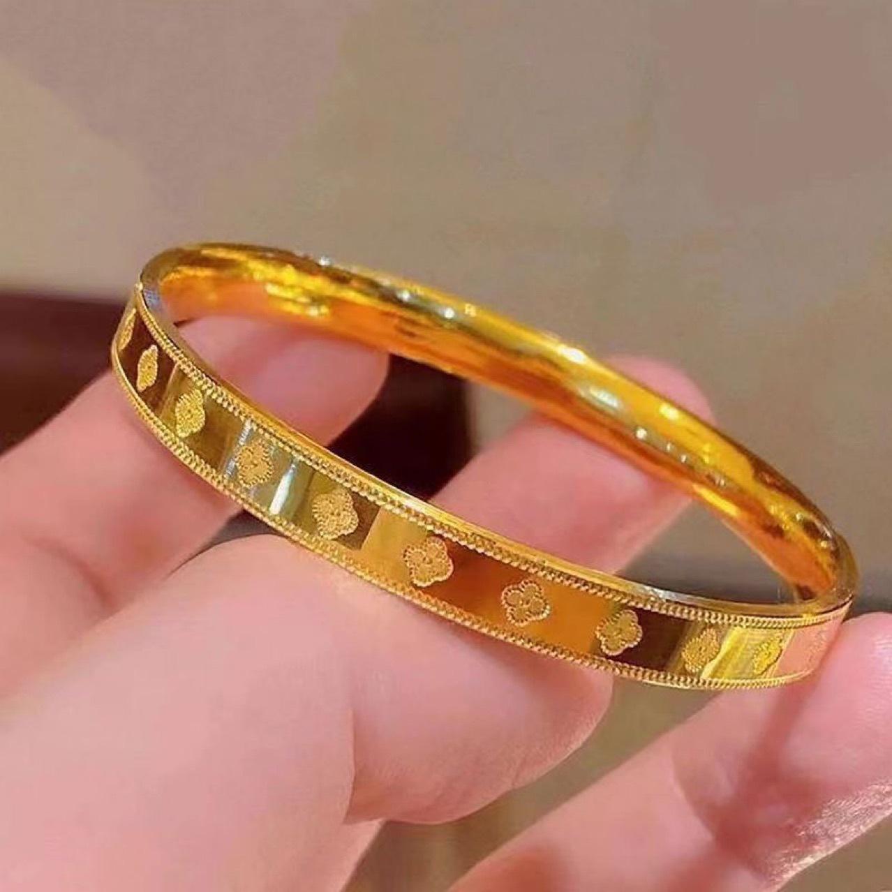 Браслет «Счастливый четырехлистник» Классический Модный Универсальный Браслет с Характером Источник Подарков 17CM