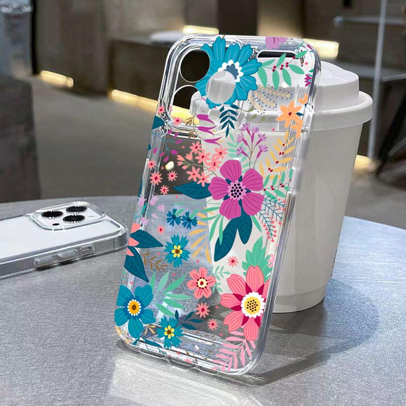 Case For Xiaomi 14 cases Poco F6 Case Clear Flower Phone Case For Xiaomi Poco M6 X6 X5 F5 Pro Mi 11 Lite 14T 13T 13 12T 12 Cover
