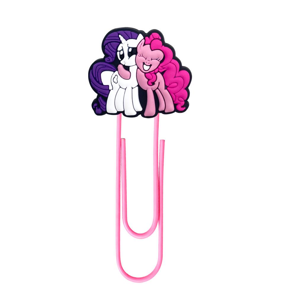 My Little Pony Creative Cartoon Bookmarks - Colorful DIY Large Paper Clips for Office Supplies