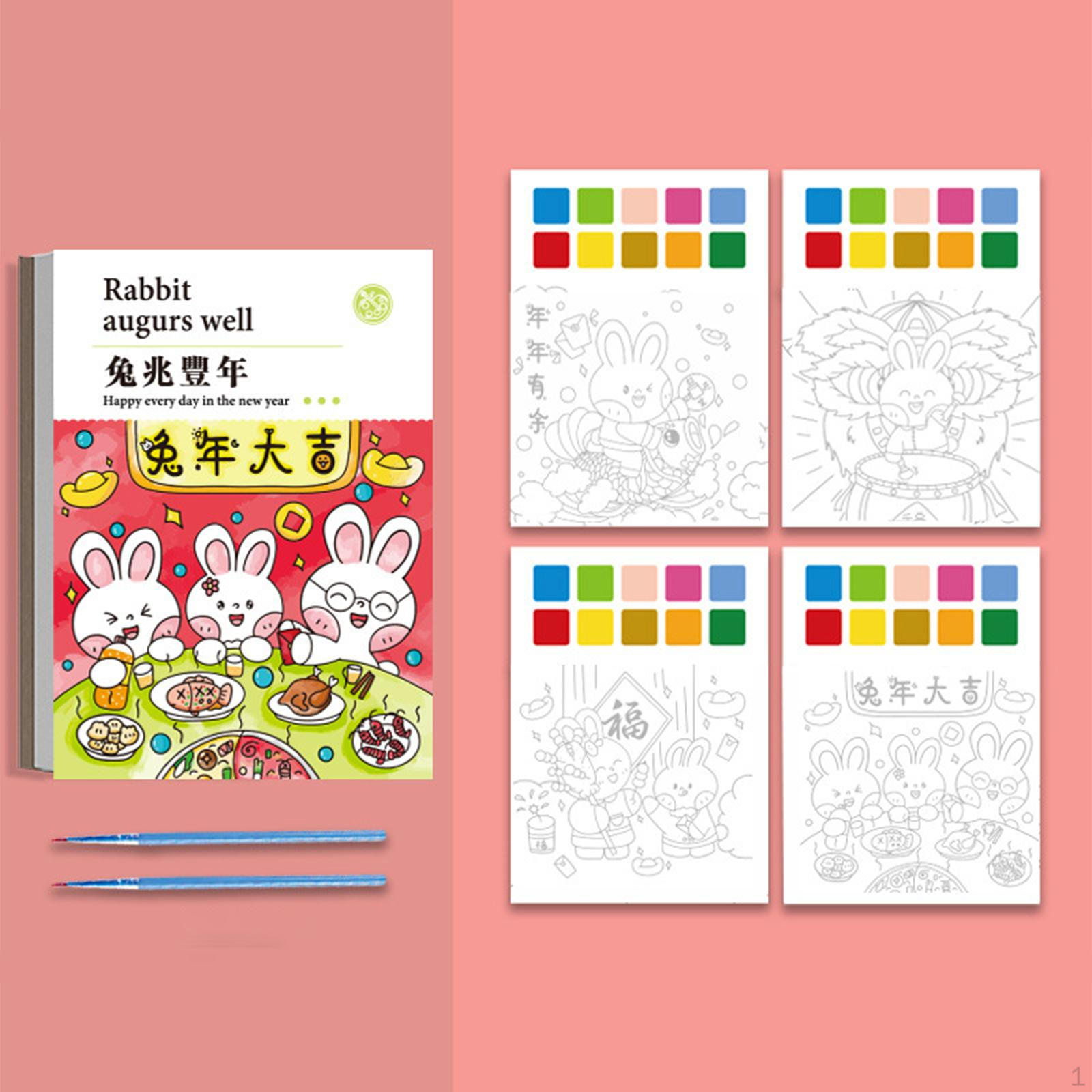 Colorful Watercolor Painting Set for Creative DIY Art Projects and Birthday Gifts Rabbit
