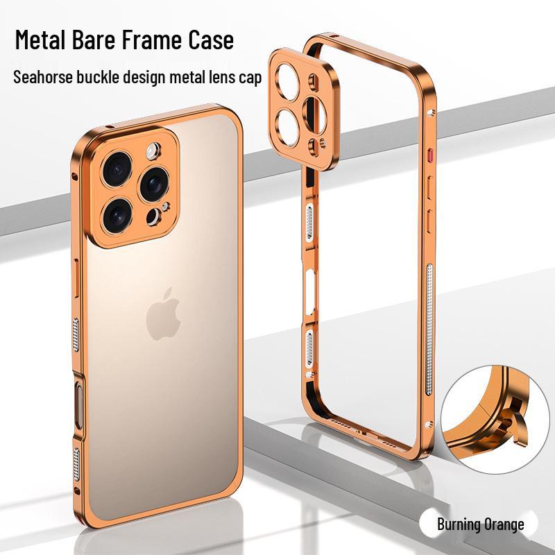 

iPhone 16 Pro Heat Dissipation Metal Frame Case with Anti-fall Design Version DY03 for iPhone 16 Pro