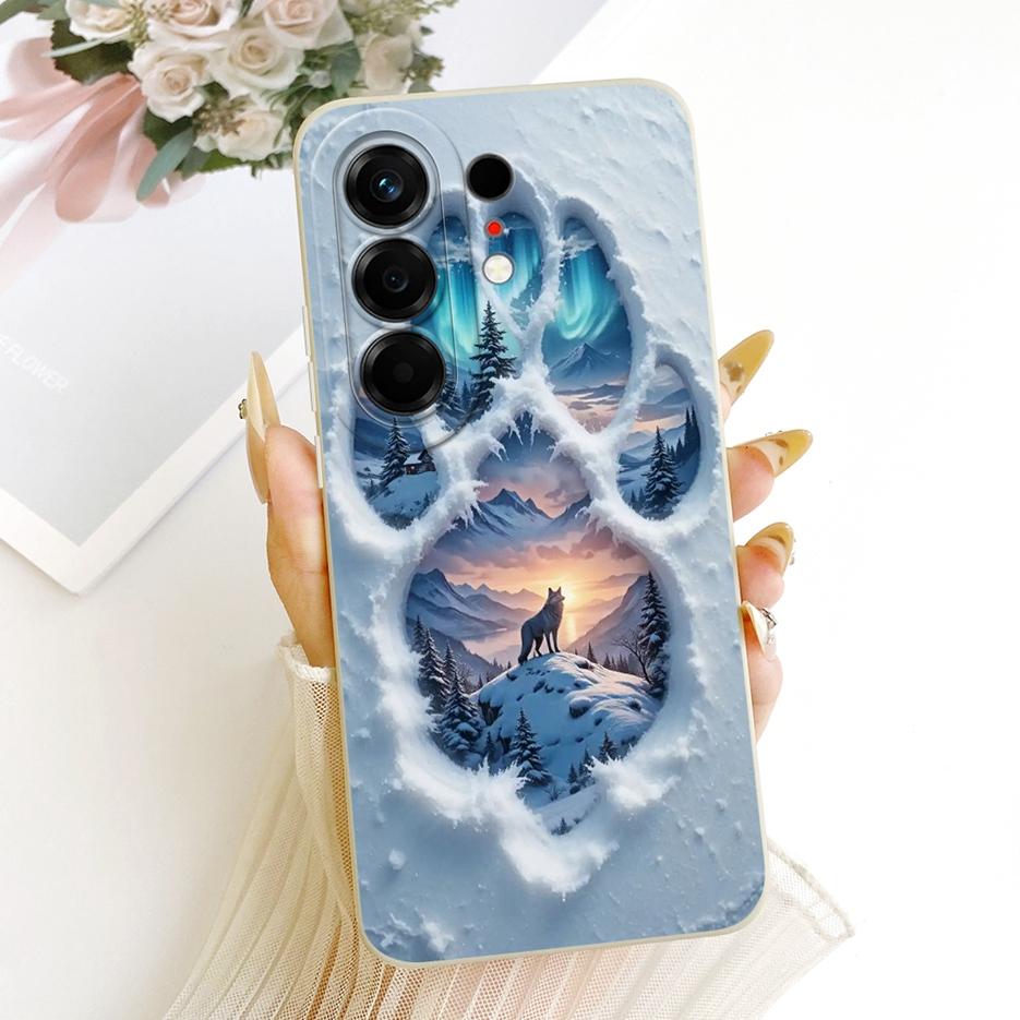 Per Tecno Camon 50 4G Custodia CN5 Copertura Lussuosa Fiore Caramella Dipinta Custodia Morbida in TPU Per Tecno Camon 50 Pro 4G CN5c Camon50 Borse