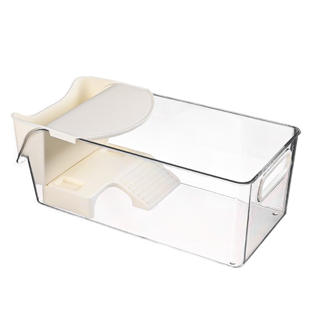 

Transparent Reptile Terrarium Dry Wet Separation Turtle Breeding Box for Tortoise Terrapin белый