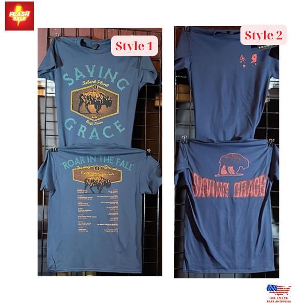 

Saving Grace Robert Plant The Fall North American Tour 2025 Reprint T-Shirt Unisex T-Shirt L