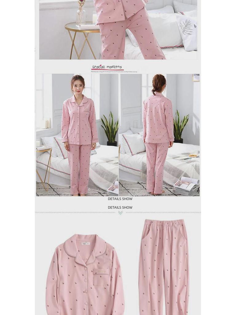 Pyjama à manches longues pour femme grande taille: 100 % coton pour le printemps, l'automne, l'été, l'hiver et les vêtements de maternité