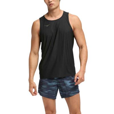 Tank Tops Men's Black Crew Neck Moderate Other 1175770-BLK