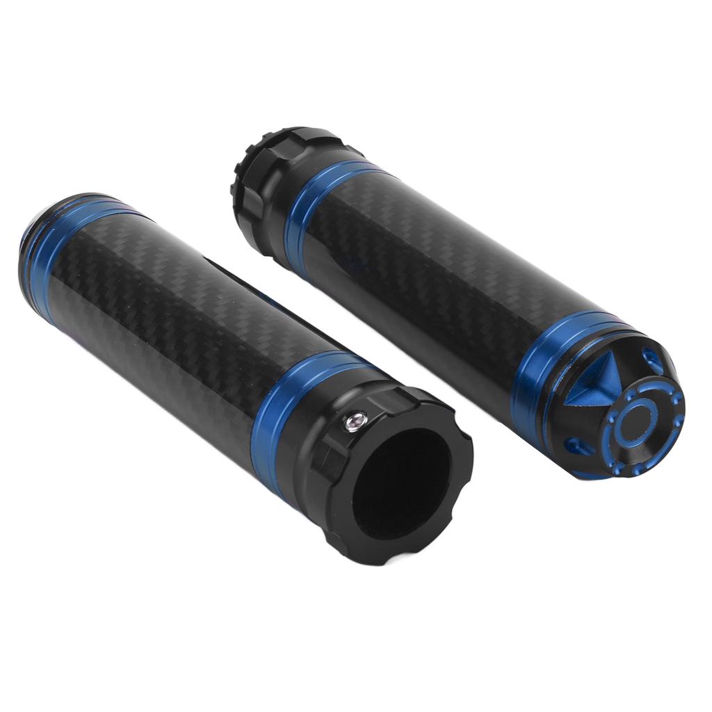 2PCS Motorcycle Handle Bar Grip Cover Carbon Fiber Corrosion Resistant Waterproof Universal for