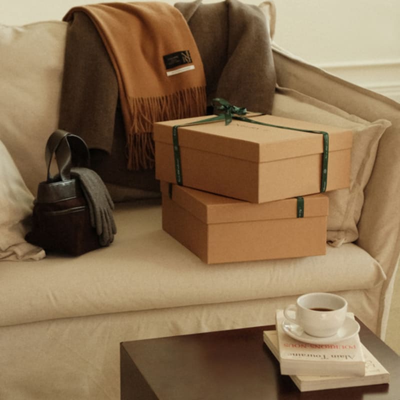 NILBY P 23WN cashmere muffler [3colors]