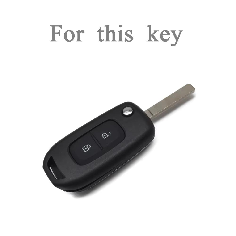 TPU Car Key Case Cover For Renault Kadjar Captur Megane Sandero Stepway Logan Clio 5 2022 Arkana 2020 2021 Kwid 2023 Shell  Fob
