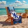 1pc C-Chelsea Beach Towel, Comfortable and Thick, and Swimming/Bath/Picnic/Camping Towel, Suitable for Seaside Beaches