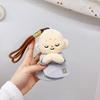 Cute Buddhist Monk Plush Keychain Cartoon Little Monk Stuffed Animal Pendant Zen Figure Key