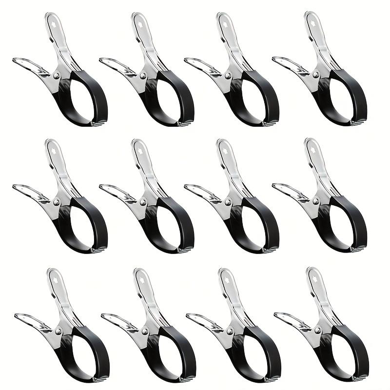 12pcs Pool Cover Clamps - Secure Locking Spring Mechanism, Corrosion-Resistant Stainless Steel Clips for Above-Ground Pools - Pool Accessories