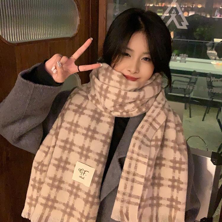 Long-Style Women's Winter High-End Scarf Neck Warmer Winter Versatile Autumn Winter Warm Fringed Wholesale