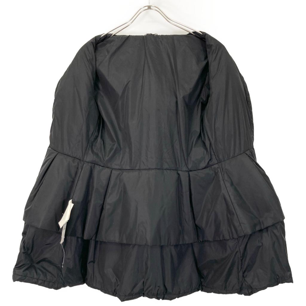 MIUMIU 13AW Black Belted Down Coat coat 36 blackUsed